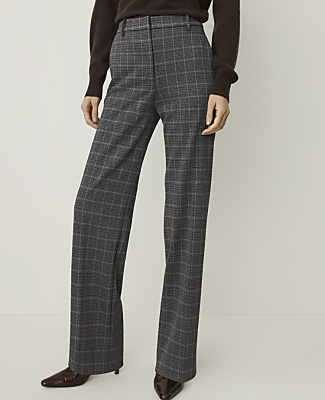 The Petite Plaid Straight Pant