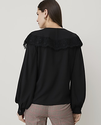 Lace Cape Collar Blouse