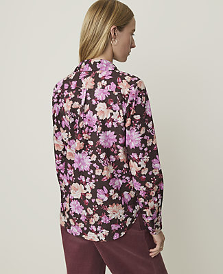Petite Weekend Floral Relaxed Perfect Shirt