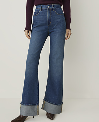 The Petite Cuffed Wide-Leg Jean