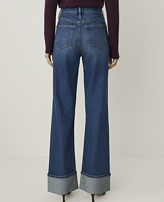 The Petite Cuffed Wide-Leg Jean