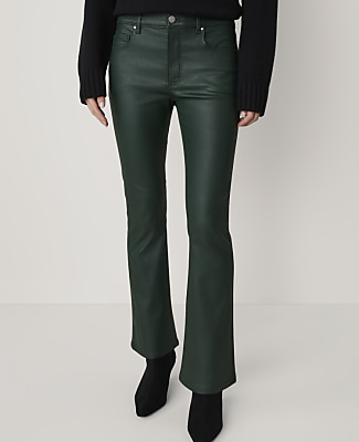 The Petite Cropped Boot Jean in Coated Denim