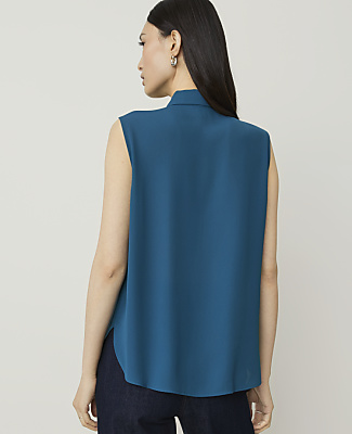 Shirred Sleeveless Shirt