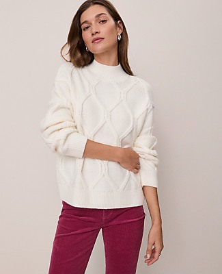 Weekend Collection Cable Sweater