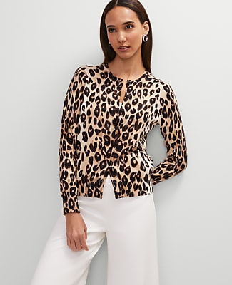 Animal Print Ann Cardigan