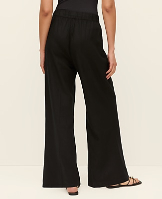 Weekend Easy Fit Wide-Leg Pant in Linen Blend