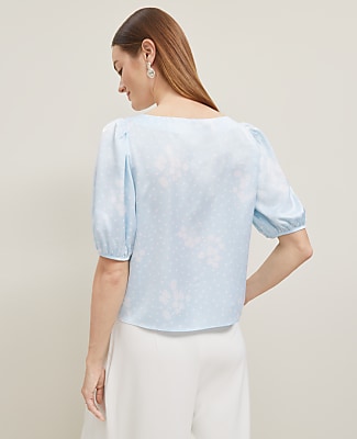 Floral Boatneck Popover