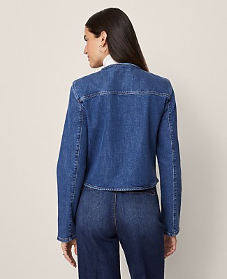 Weekend Crew Neck Denim Jacket
