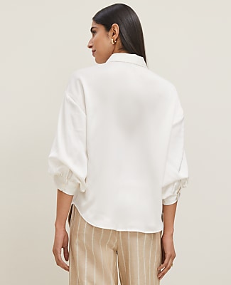 Petite Blouson Sleeve Shirt