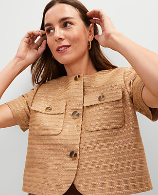 Metallic Tweed Jacket