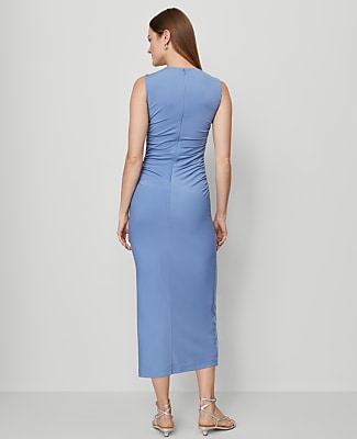 Knit Ruched Sheath Dress
