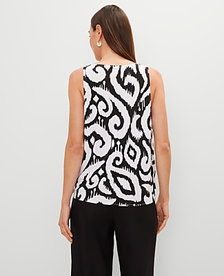 Ikat Mixed Media Shell