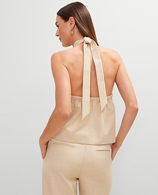 Petite Cutout Halter Top