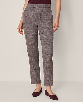 The High Rise Ankle Pant in Plaid