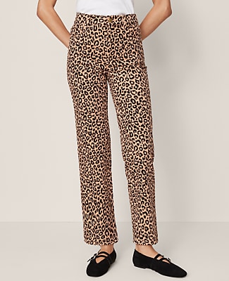 Weekend High Rise Corduroy Pant in Animal Print