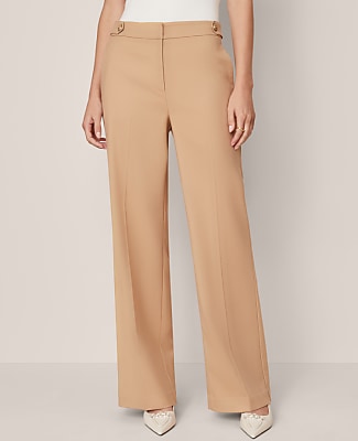 The Tailored Wide-Leg Trouser - Cafe Au Lait