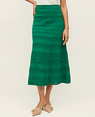 Pointelle Mixed Stitch Skirt