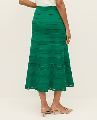 Pointelle Mixed Stitch Skirt