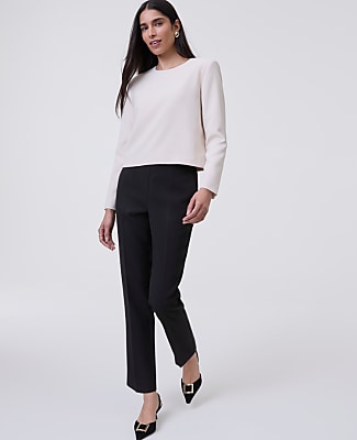 The Crew Neck Top in Fluid Crepe