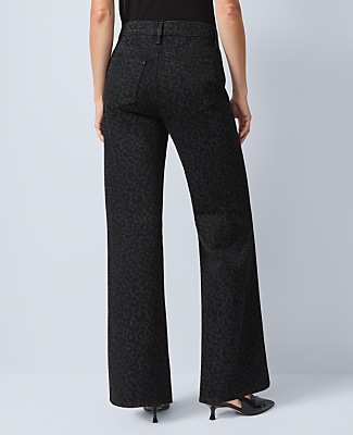 The Wide-Leg Jean in Animal Print