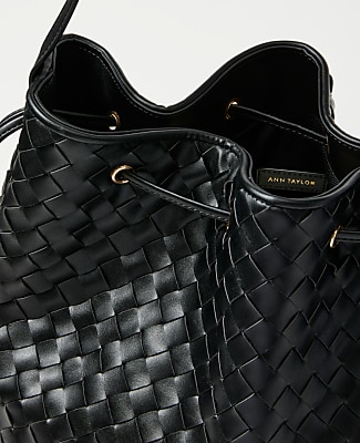 Cinched Tassel Woven Tote