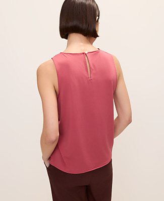 Mixed Media Lace Trim Top