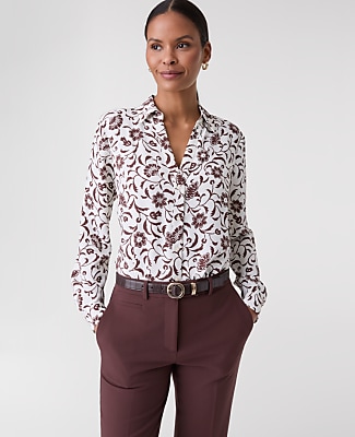 Floral Satin Essential Shirt