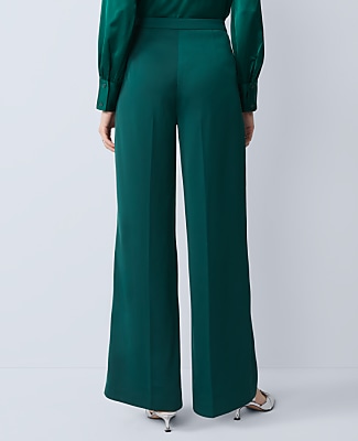 The Petite Side Zip Pant in Satin