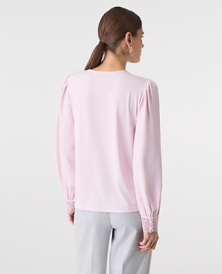 Lace Trim Blouse