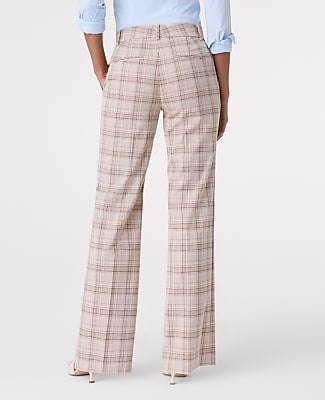The Petite Jayne Trouser in Plaid - Curvy Fit
