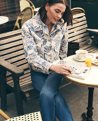Petite Weekend Toile Denim Jacket