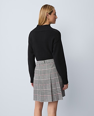 Plaid Pleated Skirt