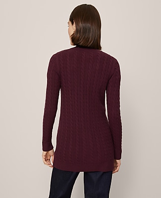 Long Cable Cardigan