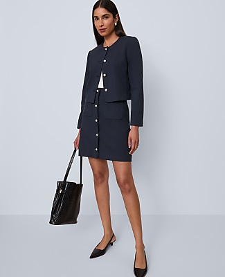 Pocket Skirt in Ponte