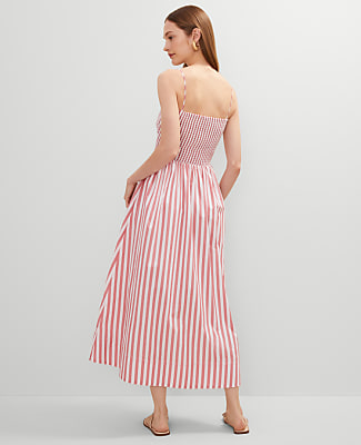 Striped Maxi Flare Dress