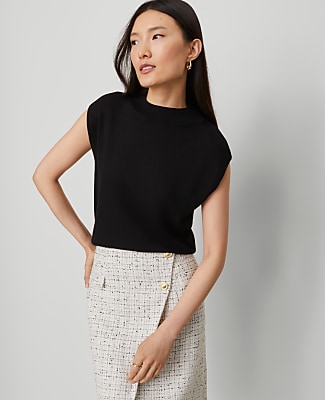 Refined Mock Neck Sweater Shell