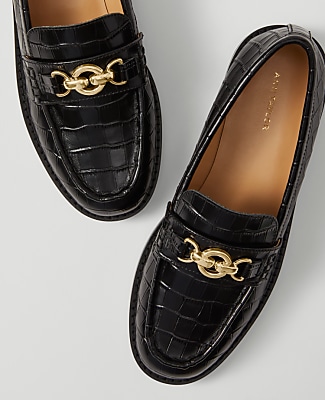 Weekend Horsebit Croco Loafers