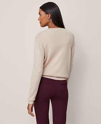 Ribbed Wedge Cardigan