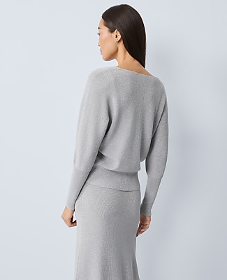 Metallic Ribbed Sweater