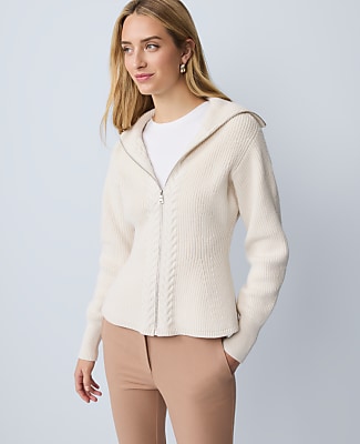 Weekend Cable Sweater Jacket
