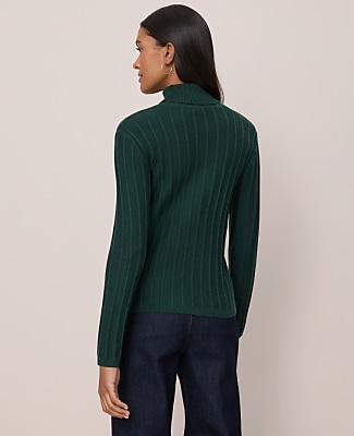 Ribbed Turtleneck Sweater