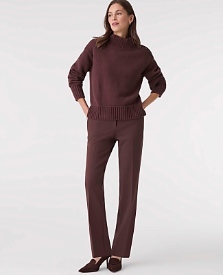 Button Mock Neck Sweater