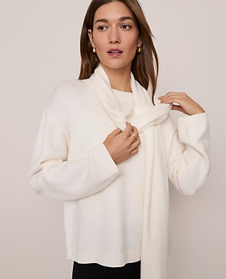 Petite Weekend Scarf Sweater
