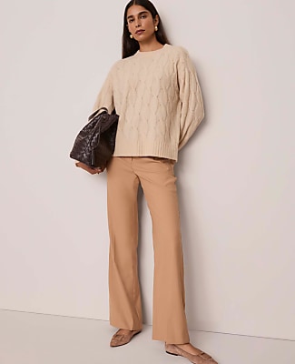 Petite Cable Crew Neck Sweater