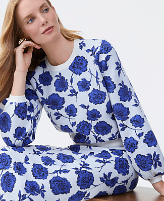 Floral Raglan Sweater
