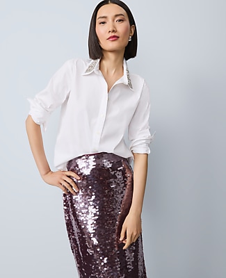 Embellished Relaxed Perfect Shirt