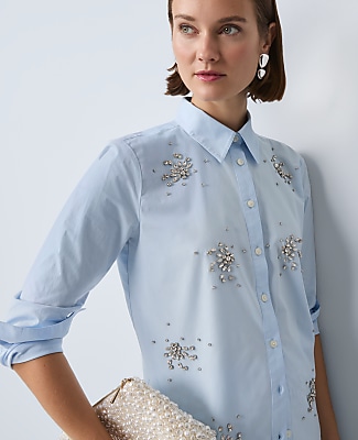 Embellished Relaxed Perfect Shirt