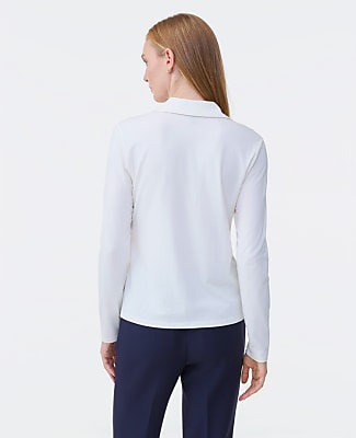 Split Neck Button Down Shirt