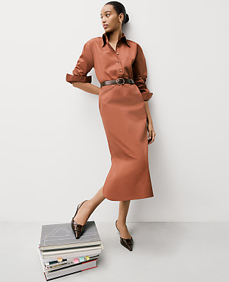 Belted Midi Shirtdress