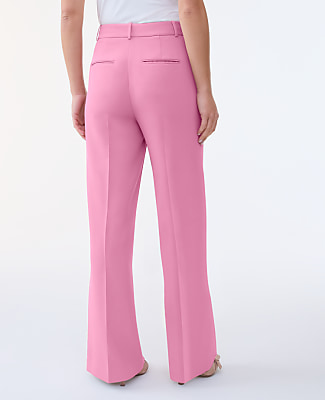 The Wide-Leg Flare Trouser in Fluid Crepe